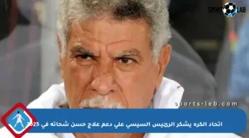 اتحاد الكرة يشكر الرئيس السيسي على دعم علاج حسن شحاتة في 2025